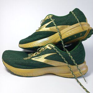 Brooks running walking shoes mens 11.5 Green and gold size 11,5 for men lucky